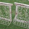 Iron and wood window baskets.  Two sizes, 35.00 and 25.00. 