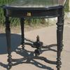 19th century ebonized parlor table.   Priced 795.00.  This table is located at Forestwood Antique Mall in Dallas.   